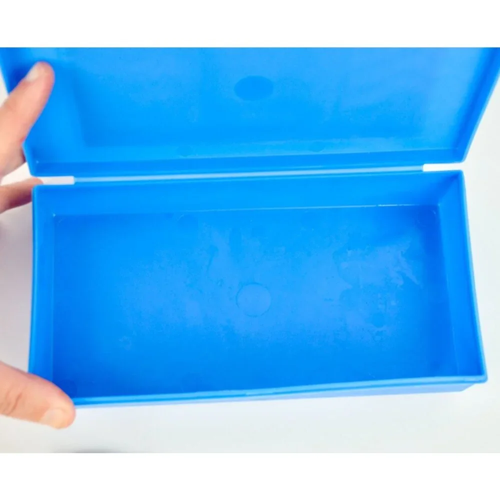 1982 Rice Krispies Blue Pencil Box with Contents